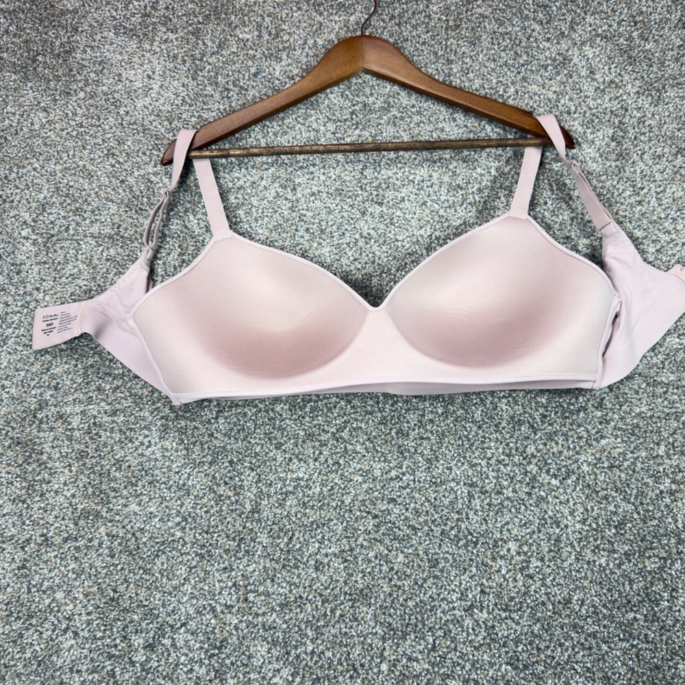 Soma Enbliss Wireless Bra 38D Blush Pink Smooth Comfort Adjustable Straps 79984 - Picture 3 of 6